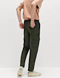 Tapered Fit Stretch Cargo Trousers