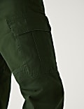 Pure Cotton Utility Cargo Trousers