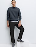 Loose Fit Pure Cotton Cargo Trousers