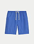 Short 100&nbsp;% coton à taille élastique