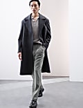 Tapered Fit Single Pleat Trousers