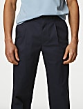 Regular Fit Single Pleat Super Lightweight Chinos