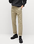Regular Fit Heritage Twill Pleated Chinos