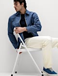 Straight fit Textured 5 Pocket Trousers