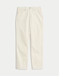 Straight fit Textured 5 Pocket Trousers
