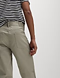 Straight fit Textured 5 Pocket Trousers