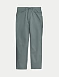 Straight fit Textured 5 Pocket Trousers