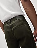Straight Fit Textured 5 Pocket Trousers