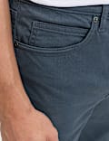 Straight Fit Textured 5 Pocket Trousers