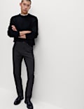 Straight Fit Textured 5 Pocket Trousers