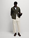 Tapered Fit Elasticated Waist Trousers