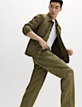 Pantalones con dise&ntilde;o de espiga 100 % algod&oacute;n
