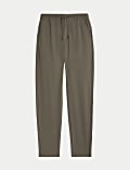 Tapered Fit Stretch Twill Trousers