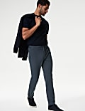 Tapered Fit Stretch Twill Trousers