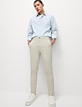 Chino met stretch en slanke pasvorm