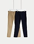 2pk Slim Fit Stretch Chinos