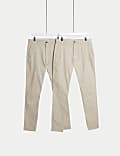 2pk Slim Fit Stretch Chinos