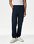 Tapered Fit Pure Cotton Lightweight Cargo Trousers
