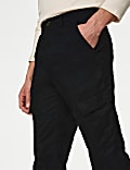 Tapered Fit Pure Cotton Lightweight Cargo Trousers