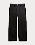 Loose Fit Pure Cotton Rigid Jeans