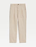 Chino coupe standard à pli unique en velours côtelé de qualité supérieure