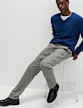 Normal geschnittene Chino-Cordhose mit Stretchanteil