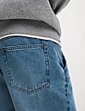 Straight Fit Lightweight Denim Shorts