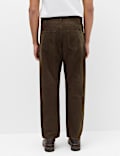 Straight Fit Pure Cotton Corduroy 5 Pocket Trousers