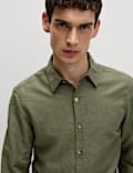 Hemd aus Baumwoll-Leinen-Mischgewebe