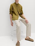 Pure Linen Garment Dye Shirt