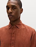 Pure Linen Garment Dye Shirt