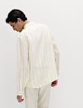 Regular Fit Pure Linen Striped Shirt