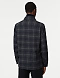Textured Check Overshirt