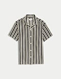 Regular Fit Cotton Rich Striped Shirt