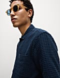 Cotton Rich Textured Check Shirt