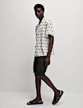 Pure Cotton Geometric Print Shirt