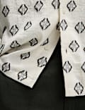 Hemd aus reiner Baumwolle mit geometrischem Muster