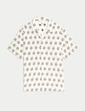 Pure Cotton Geometric Print Shirt