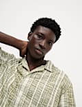 Regular Fit Easy Iron Cotton Blend Striped Shirt