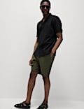 Regular Fit Short Sleeve Embroidered Shirt
