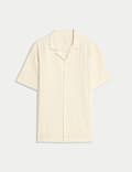 Regular Fit Cotton Rich Textured Shirt