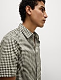 Pure Cotton Geometric Print Shirt