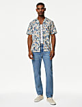 Easy Iron Pure Cotton Cuban Collar Shirt