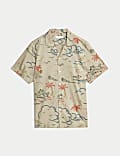 Chemise hawaïenne 100 % coton, repassage facile
