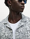 Regular Fit Cotton Rich Floral Short Sleeve Shirt