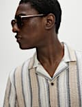 Pure Cotton Striped Short Sleeve Shirt