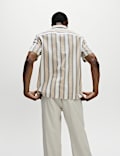 Pure Cotton Striped Short Sleeve Shirt