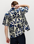 Pure Cotton Floral Short Sleeve Shirt