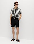 Regular Fit Cotton Blend Short Sleeve Shirt