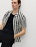 Regular Fit Cotton Blend Short Sleeve Shirt
